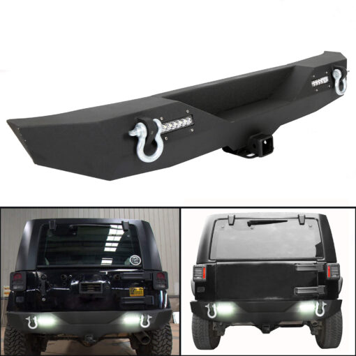 Textured Rear Bumper for 2007-2018 Jeep Wrangler JK - Image 7