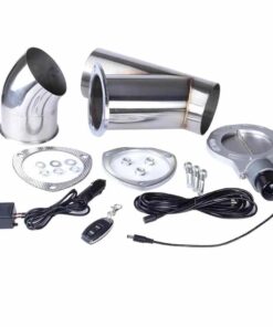 4 Inch Remote Y Pipe Single Electric Exhaust Cutout Kit