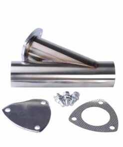 Universal Exhaust System 2.5/3.0 Inch Stainless Steel Exhaust Cutout Y-Pipe Cutout With Stainless Cap