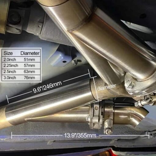 2.0/2.25/2.5/3 Inch Dual Electric Exhaust Cutout Valve Remote Switch with 4 Clamps - Image 5