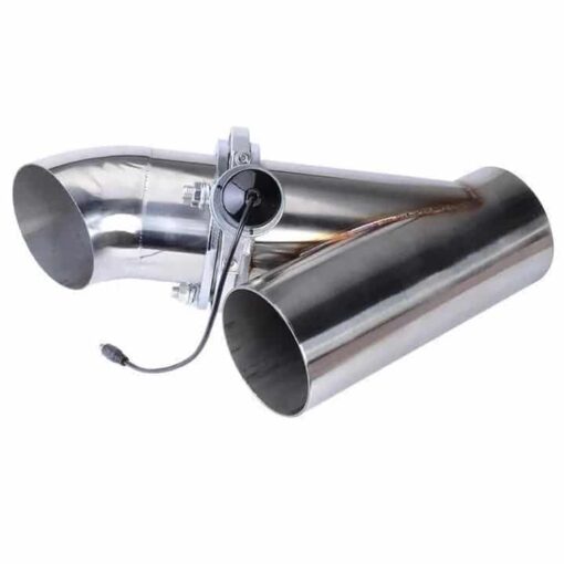 4 Inch Remote Y Pipe Single Electric Exhaust Cutout Kit - Image 6