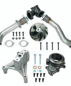 1999.5-2003 Ford 7.3L Powerstroke Diesel Exhaust Bellowed Up-Pipe Kit & EBPV Generic