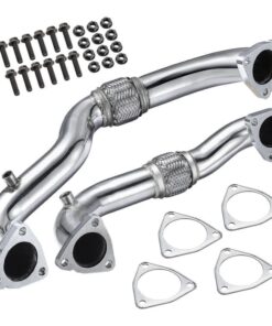 2008-2010 Ford 6.4 Powerstroke Diesel Exhaust Up-Pipe Heavy Duty Polished NO EGR Generic