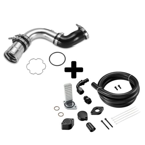 3.5″ Cold Side Intercooler Pipe Kit For 2011-2019 6.7 Powerstroke Diesel Ford F250 F350 F450 - Image 10
