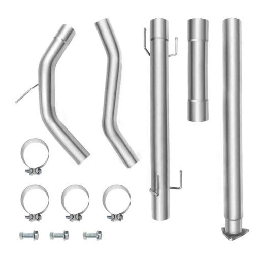 45 Downpipe-Back 2016-2018 5.0 Cummins  Nissan Titan DPF Delete Race Pipe - Image 7