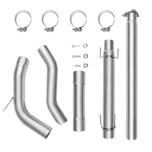 45 Downpipe-Back 2016-2018 5.0 Cummins  Nissan Titan DPF Delete Race Pipe - Image 6