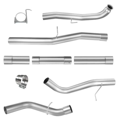 For 4.0/5.0 Inch LML 6.6L Duramax Chevy GMC DPF Delete Race Pipe Exhaust Downpipe-Back(2011-2016) - Image 5