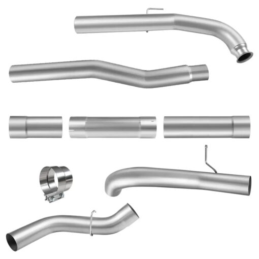 For 4.0/5.0 Inch LML 6.6L Duramax Chevy GMC DPF Delete Race Pipe Exhaust Downpipe-Back(2011-2016) - Image 6