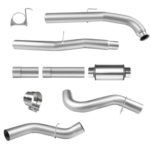 For 4.0/5.0 Inch LML 6.6L Duramax Chevy GMC DPF Delete Race Pipe Exhaust Downpipe-Back(2011-2016) - Image 7