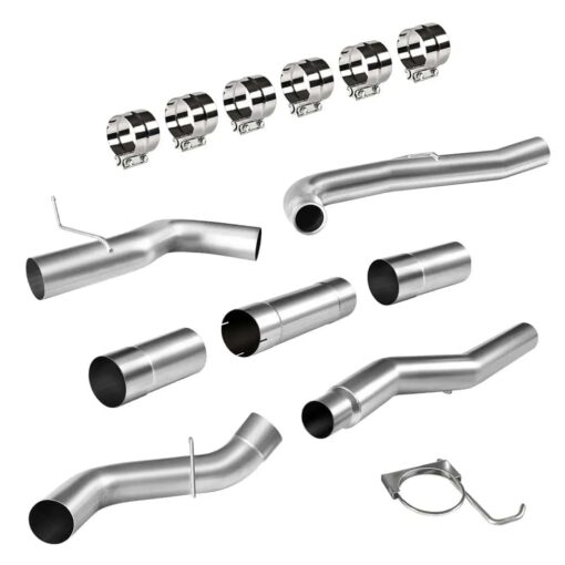 For 4.0/5.0 Inch LML 6.6L Duramax Chevy GMC DPF Delete Race Pipe Exhaust Downpipe-Back(2011-2016) - Image 10