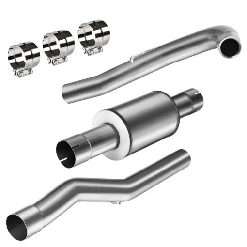For 4.0/5.0 Inch LML 6.6L Duramax Chevy GMC DPF Delete Race Pipe Exhaust Downpipe-Back(2011-2016) - Image 11