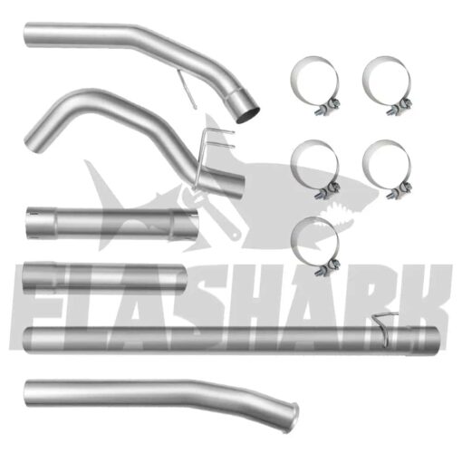 4.0 Inch  Ford 6.4 Powerstroke Cat & DPF Delete Race Downpipe-Back Pipe(2008-2010) - Image 5