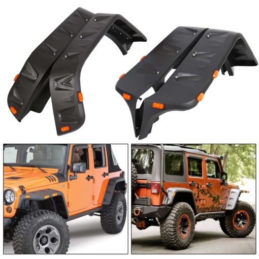 Rivet Fender Flares for 2007-2018 Jeep JK Wrangler - Image 2