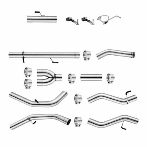 5" Turbo Back Duals 6.7L Cummins DPF Delete Race Pipe Dodge Ram 2500/3500(2013-2018) - Image 2