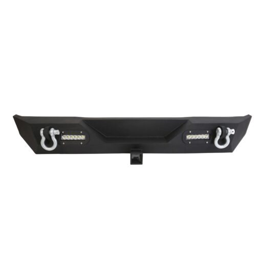 Rear Bumper for 1987-2006 Jeep Wrangler TJ YJ With LED Light 2 Receiver