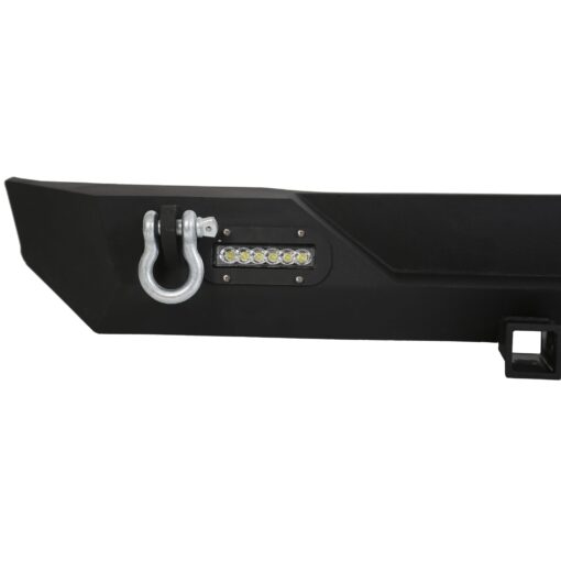 Rear Bumper for 1987-2006 Jeep Wrangler TJ YJ With LED Light 2 Receiver - Image 5