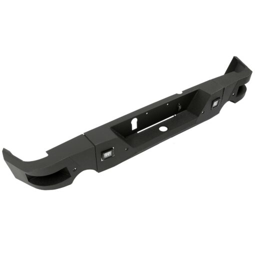 Truck Black Steel Rear Bumper for 2009-2018 Dodge Ram 1500 Face Bar Guard Step - Image 4