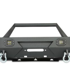 Steel Stubby Front Bumper w/Winch Plate For 2010-2021 Toyota 4Runner 5th Gen