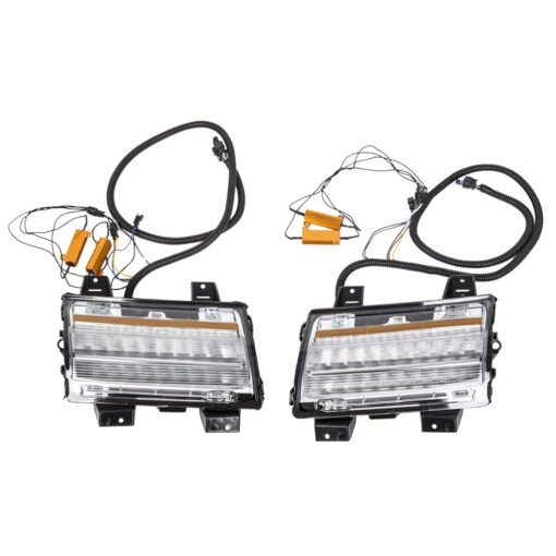 Front Fender Flare Wheel Eyebrow Lights For 2018-2020 Jeep Wrangler JL