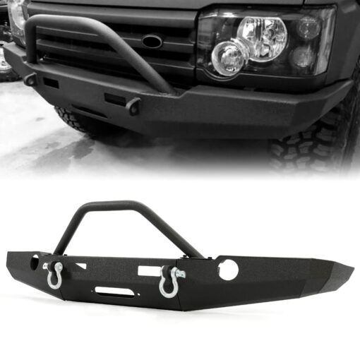 Front Winch Custom Bumper W/ BullBar D-Rings For 1998-2004 Land Rover Discovery II - Image 3