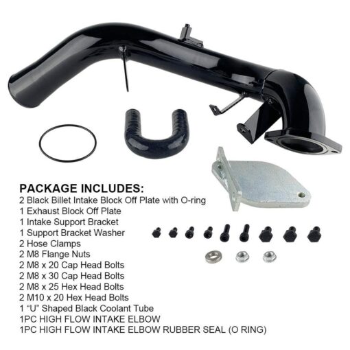 6.6L Duramax EGR Delete Kit High Flow Intake Elbow Pipe Tube(2007.5-2010) - Image 4
