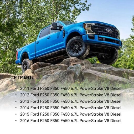 3.5″ Hot Side Intercooler Pipe Kit For 2011-2016 6.7 Powerstroke Diesel Ford F250 F350 F450 - Image 6