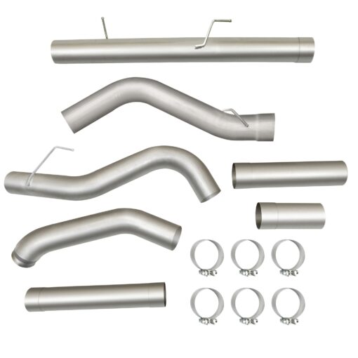 Stainless Steel 5" Muffler Exhaust Pipes For Dodge Ram Cummins Diesel 6.7L (2007-2012) - Image 3