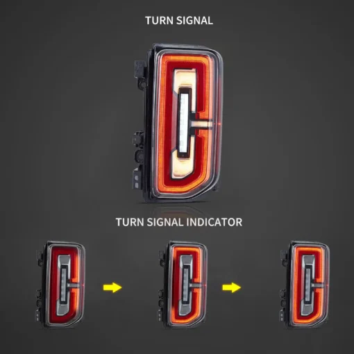21-24 Ford Bronco Full LED Tail Lights With Dynamic Welcome Lighting - Image 5