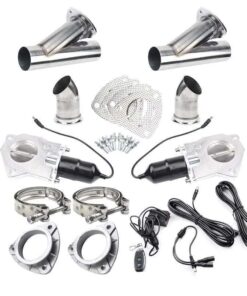 2.0/2.25/2.5/3 Inch Dual Electric Exhaust Cutout Valve Remote Switch